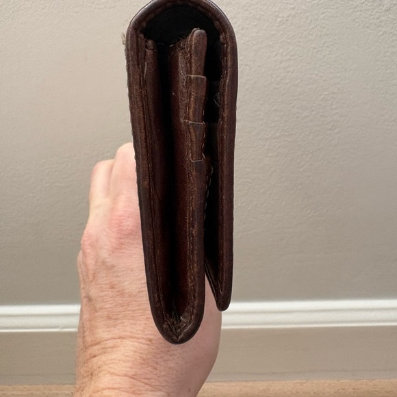 Coach Hampton Tan and Brown Signature C Wallet with Brown Leather Time - Picture 12 of 13